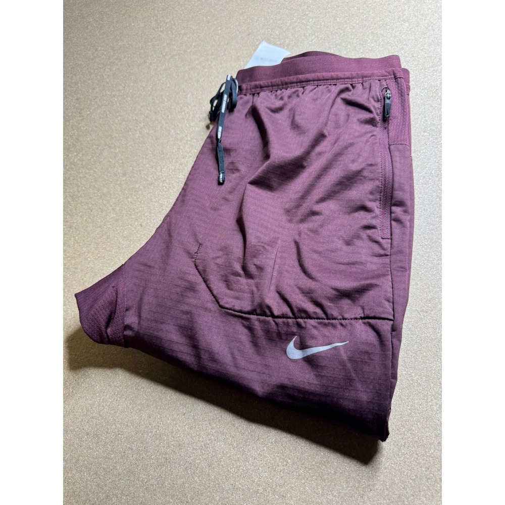 Nike Mens Dri-FIT Phenom Elite Running Pants Burgundy Maroon Joggers CU5404 M